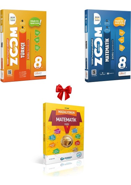 Güncel 8. Sınıf Türkçe ve Matematik Zoom Soru Bankası