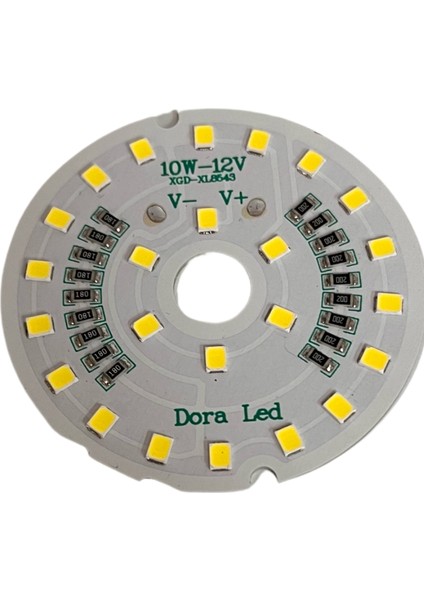 12Volt 10Watt Smd 5630 Ledli Led Modül Beyaz 10mm Delik Çaplı 12V 10W Avize Ledi 56mm