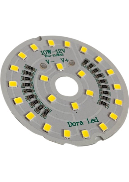 12Volt 10Watt Smd 5630 Ledli Led Modül Beyaz 10mm Delik Çaplı 12V 10W Avize Ledi 56mm