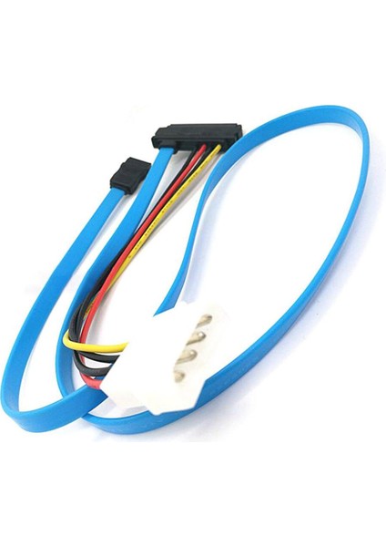 Sas Seri Bağlı Scsı SFF-8482 - Sata Kablosu HDD Sabit Disk Sürücüsü Adaptör Kablosu 70CM Sas Denetleyicisini Sata Sabit Sürücülere Bağlayın (Yurt Dışından)
