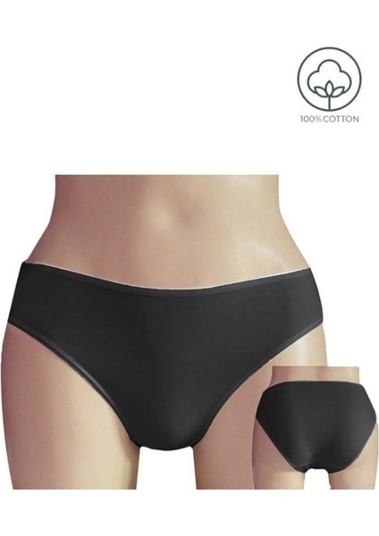 0200 Bayan %100 Pamuk Bikini Külot 12 Adet