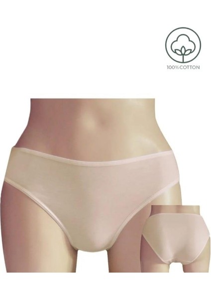 0200 Bayan %100 Pamuk Bikini Külot 6 Adet
