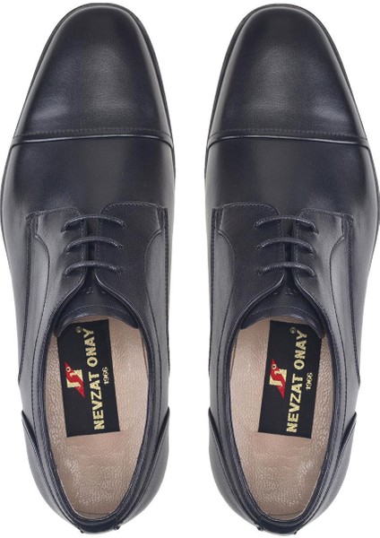 Siyah Bağcıklı Kösele Erkek Ayakkabı -51841- modelleri