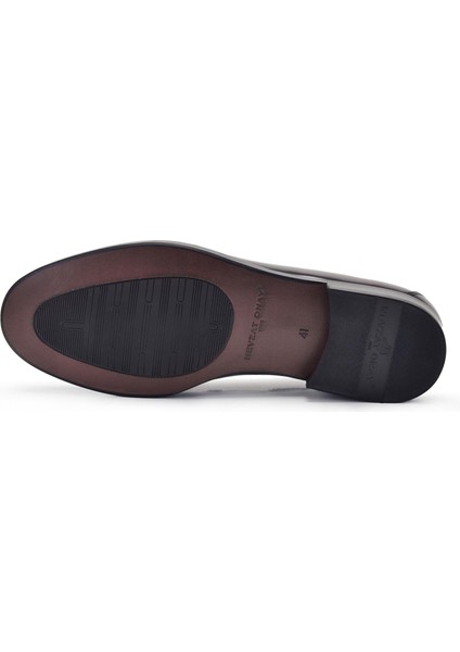 Kahverengi Klasik Loafer Kösele Erkek Ayakkabı -13924- fırsatları