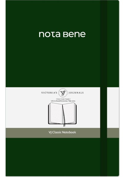 Nota Bene Classic Sert Kapak Defter, 13X21 Cm, Çizgili