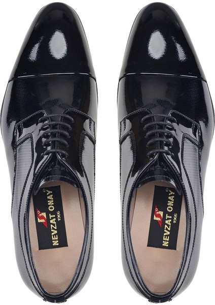 Rugan Siyah Bağcıklı Kösele Erkek Ayakkabı -76563- modelleri