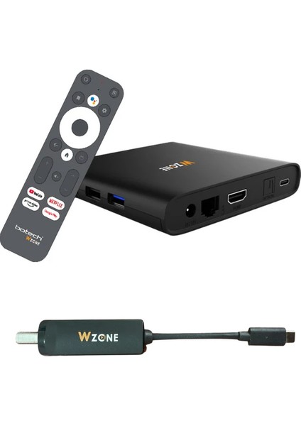 Wzone Tunerli Uydu Alıcı Lisanslı 4K Android Box