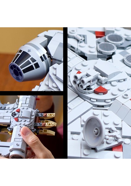 Star Wars# Millennium Falcon# 75375 - Star Wars Seven Yetişkinler Için Inşa Edilebilen Koleksiyonluk Yaratıcı Starship Modeli Yapım Seti (921 Parça)