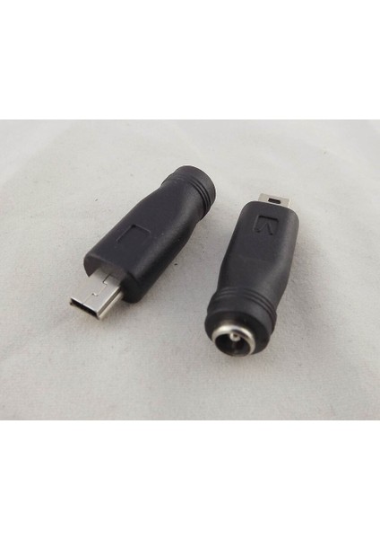 3 Adet Dc Güç 5.5x2.1mm Dişi Mini USB 5 Pin Erkek Dönüştürücü Şarj Adaptörü (Yurt Dışından)