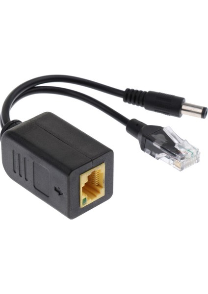 Ieee 802.3AF Poe Splitter Ethernet Üzerinden Güç 24V TO12V Poe Adaptör Kablosu Yüksek Hızlı (Yurt Dışından)
