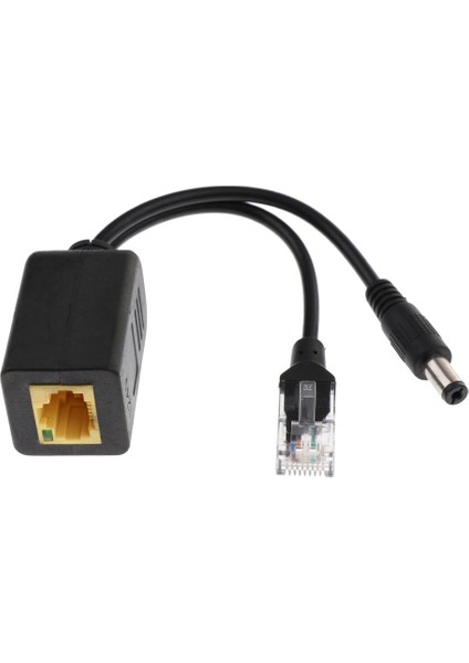 Ieee 802.3AF Poe Splitter Ethernet Üzerinden Güç 24V TO12V Poe Adaptör Kablosu Yüksek Hızlı (Yurt Dışından)