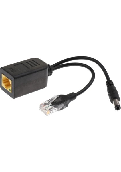 Ieee 802.3AF Poe Splitter Ethernet Üzerinden Güç 24V TO12V Poe Adaptör Kablosu Yüksek Hızlı (Yurt Dışından)
