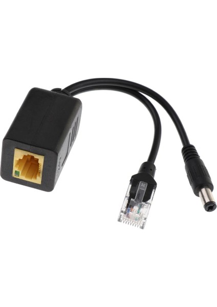 Ieee 802.3AF Poe Splitter Ethernet Üzerinden Güç 24V TO12V Poe Adaptör Kablosu Yüksek Hızlı (Yurt Dışından)