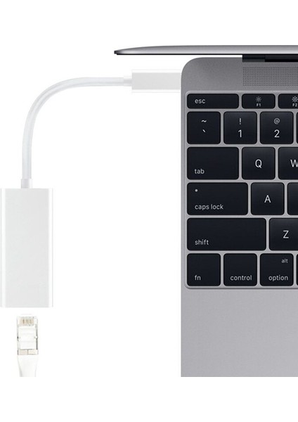 MACBook ve Typec Cihazları Için Usb-C/type-C - RJ45 Ethernet Lan Internet Kablosu Adaptörü (Yurt Dışından)