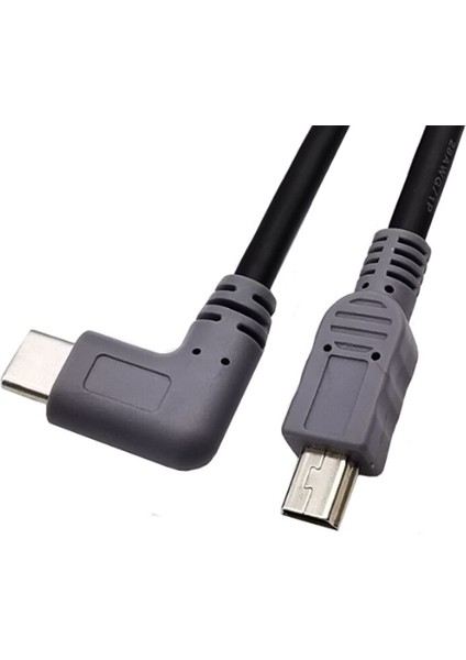 Mini USB Erkek USB 3.1 Tip-C Erkek 90 Derece Açı Dönüştürücü Cep Telefonu U Disk Mobil Sabit Disk Için Otg Adaptör Veri Kablosu (Yurt Dışından)