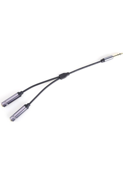 6.35MM Stereo Fiş Erkek Çift 6.35MM Jack Dişi Y Splitter Ses Kablosu Ses Adaptörü Masaüstü Bilgisayar Dizüstü Bilgisayar Adaptör Kablosu (Yurt Dışından) fiyatları