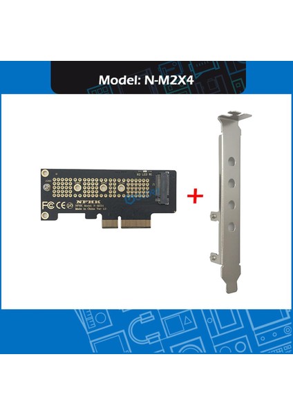 Yeni Nvme Pcı Express Pcıe - M.2 SSD Adaptör Kartı, Braket N-M2X4 ile (Yurt Dışından)