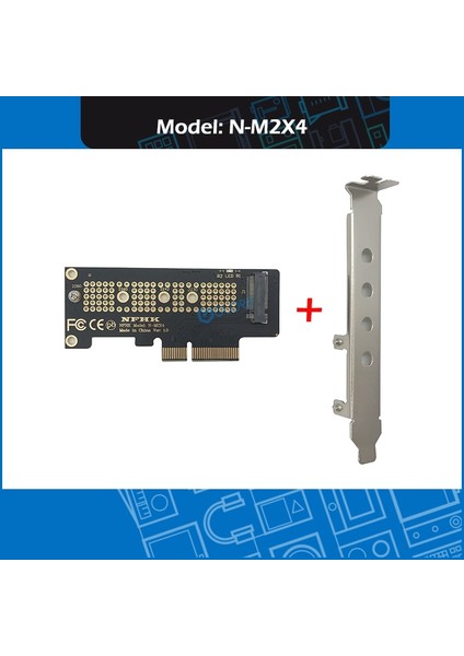 Yeni Nvme Pcı Express Pcıe - M.2 SSD Adaptör Kartı, Braket N-M2X4 ile (Yurt Dışından)