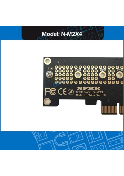 Yeni Nvme Pcı Express Pcıe - M.2 SSD Adaptör Kartı, Braket N-M2X4 ile (Yurt Dışından)