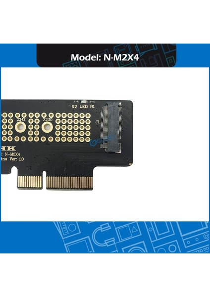 Yeni Nvme Pcı Express Pcıe - M.2 SSD Adaptör Kartı, Braket N-M2X4 ile (Yurt Dışından)