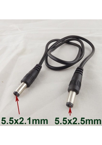 1 Adet Dc Güç Fişi 5.5x2.5mm Erkek 5.5x2.1mm Erkek Cctv Adaptör Bağlantı Kablosu 60 cm (Yurt Dışından) fırsatları
