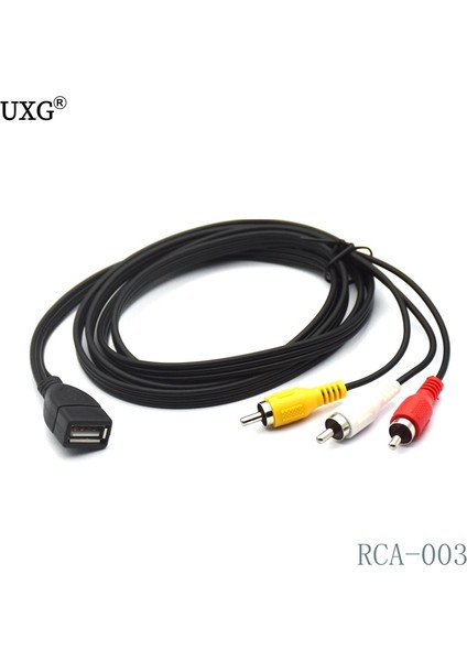 Duttek 5 Feet/1.5 M USB 2.0 Kadın - 3 Rca Erkek Video A/v Pratik Kamera Adaptörü Av Ekipmanları Için Harika Kablo 150 cm (Yurt Dışından)
