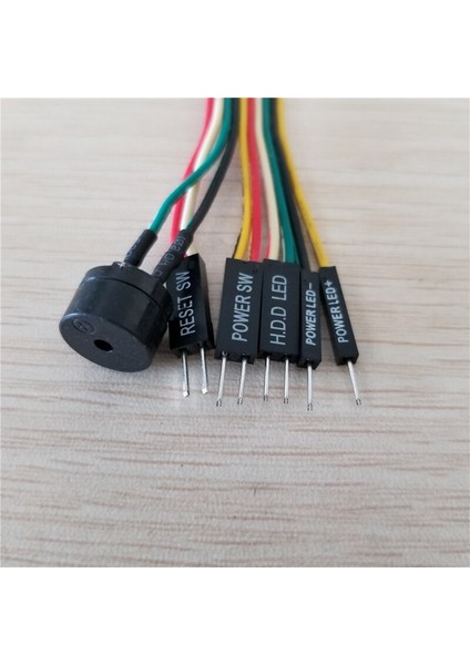 Hepsi Bir Arada Pc Dıy Ana Bilgisayar Hoparlörü / Sıfırlama ve Güç Anahtarı / HDD LED Jumper Hattı Düz Kablo Asus Anakart Için Q-Konektörünü Değiştirin (Yurt Dışından)