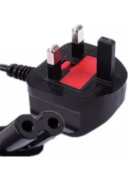 Ancable 1,8m Güç Kablosu Birleşik Krallık 3 Pın'li Iec C7 Fişi Şekil 8 Samsung Philips Toshiba Sony Sharp LED Tv Için (Yurt Dışından)