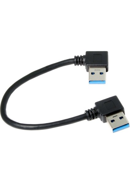 USB 3.0 Tip-A 90 Derece Sağ Açıdan Sağ Açıya Sabit Disk Bilgisayar Için Veri Kablosu 15CM (Yurt Dışından) fırsatları