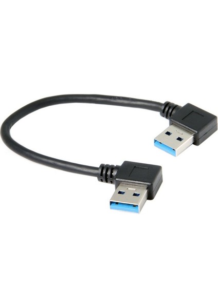 USB 3.0 Tip-A 90 Derece Sağ Açıdan Sağ Açıya Sabit Disk Bilgisayar Için Veri Kablosu 15CM (Yurt Dışından) indirimleri