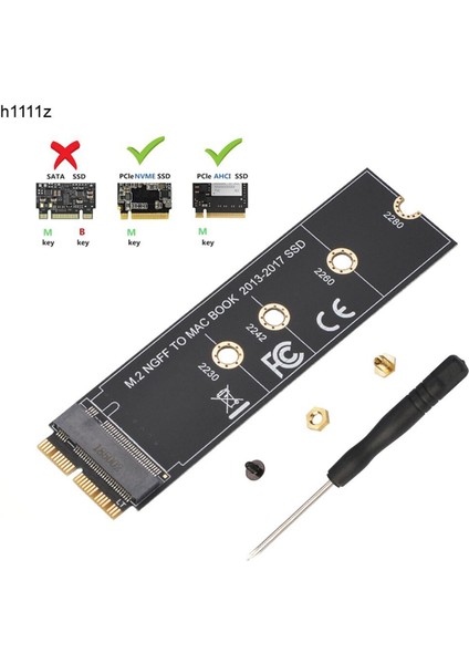 M.2 Nvme SSD MacBook Air Pro Retina 2013-2017 Için Adaptör Kartı Dönüştürme Nvme/ahcı SSD Yükseltilmiş Kiti A1465 A1466 A1398 A1502 M2 (Yurt Dışından)