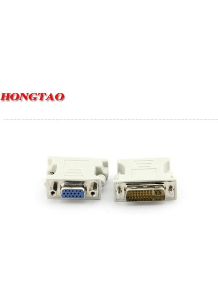Dvı-I 24+5 Erkek Hd 15 Pin VGA Svga Dişi Ekran Kartı Monitör LCD Dönüştürücü Adaptör Beyaz Aqjg (Yurt Dışından)