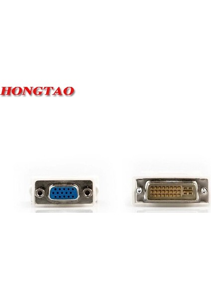 Dvı-I 24+5 Erkek Hd 15 Pin VGA Svga Dişi Ekran Kartı Monitör LCD Dönüştürücü Adaptör Beyaz Aqjg (Yurt Dışından)