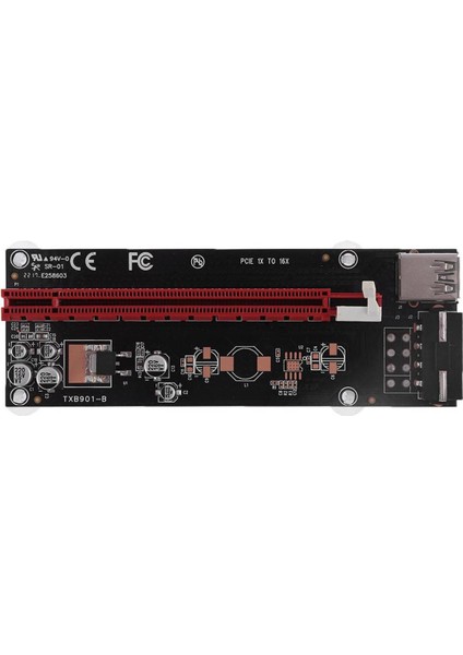 Pcıe Pcı-E Express 1x 16X Genişletici Yükseltici Kart Adaptörü 4pin USB 3.0 Uzatma Kablosu Btc Madenci Için Grafik Yükseltici (Yurt Dışından)