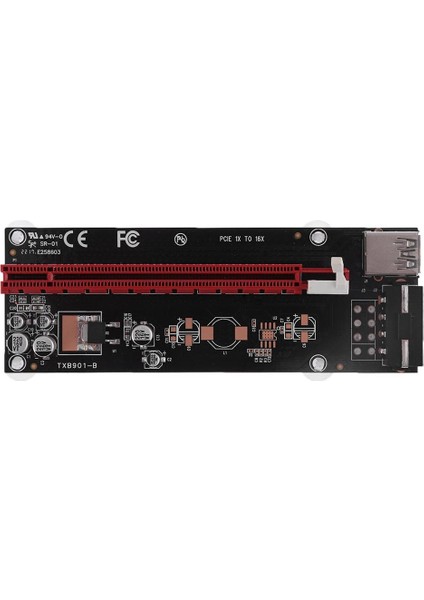 Pcıe Pcı-E Express 1x 16X Genişletici Yükseltici Kart Adaptörü 4pin USB 3.0 Uzatma Kablosu Btc Madenci Için Grafik Yükseltici (Yurt Dışından)