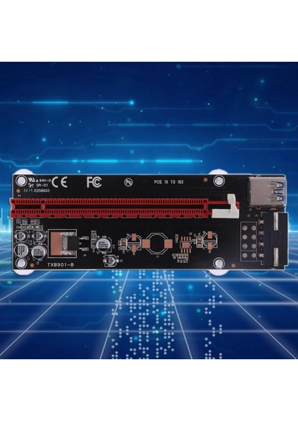 Pcıe Pcı-E Express 1x 16X Genişletici Yükseltici Kart Adaptörü 4pin USB 3.0 Uzatma Kablosu Btc Madenci Için Grafik Yükseltici (Yurt Dışından)