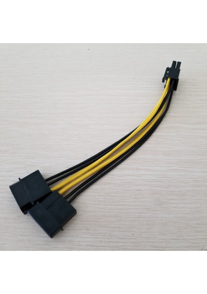 Güç Kablosu Pc Sunucusu Dahili Çift 2 Ide Molex - Cpu 8pin Dönüştürücü Kablosu 18AWG Tel 15 cm (Yurt Dışından)