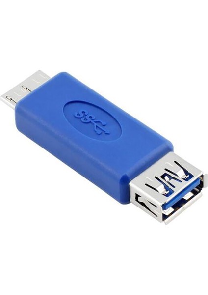 Mavi Standart USB 3.0 Usb3.0 Mikro B Erkekten A Tipine Dişi Microb/af Adaptör Dönüştürücü, Otg Fonksiyonlu (Yurt Dışından)