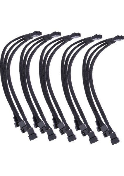 4 Pin Uzatma Kablosu Cpu Anakart Pwm Fan 1 Ila 3 Yollu Konnektör Splitter Pratik Ofis Taşınabilir Kollu Kalaylı Bakır (Yurt Dışından)
