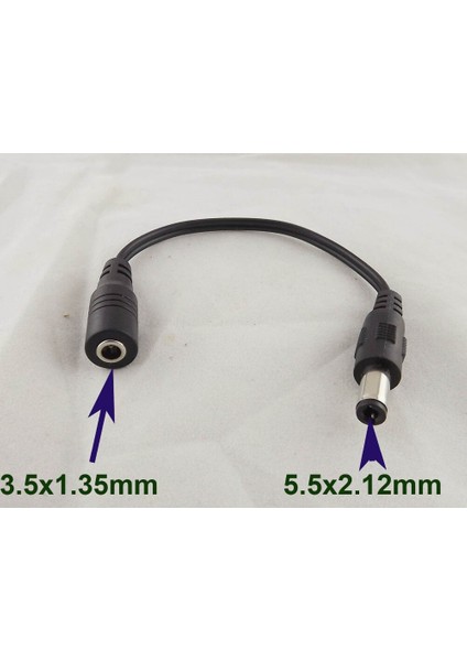 2 Adet 5.5x2.1mm Erkek 3.5X1.35MM Kadın Cctv Dc Priz Jakı Dönüştürücü Kablosu 15 cm (Yurt Dışından) indirimleri