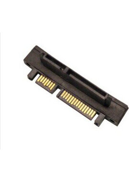 90 Derece Sağ Açılı 7 + 15PIN 22P Sata Adaptörü Dönüştürücü Jak Konnektörü Erkek Kadın Siyah (Yurt Dışından)
