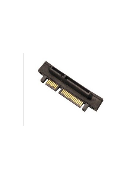 90 Derece Sağ Açılı 7 + 15PIN 22P Sata Adaptörü Dönüştürücü Jak Konnektörü Erkek Kadın Siyah (Yurt Dışından)