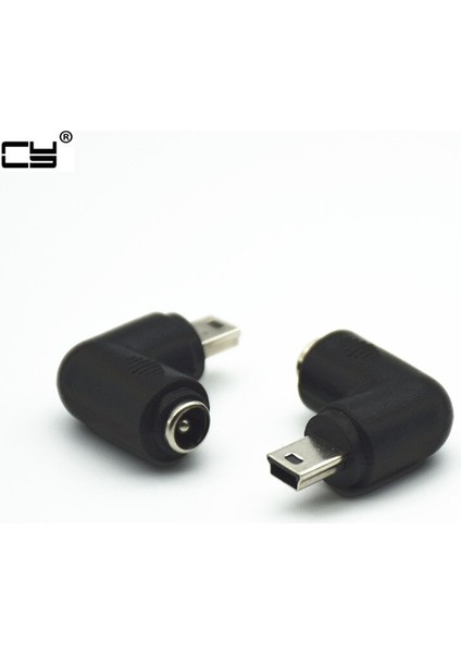 Mini USB 5pin Erkek Dc Güç Jakı 5.5 2.1mm Şarj Şarj Şarj Cihazı Adaptörü Sağ Açılı 90 Derece Tip Adaptör Konektörü (Yurt Dışından)
