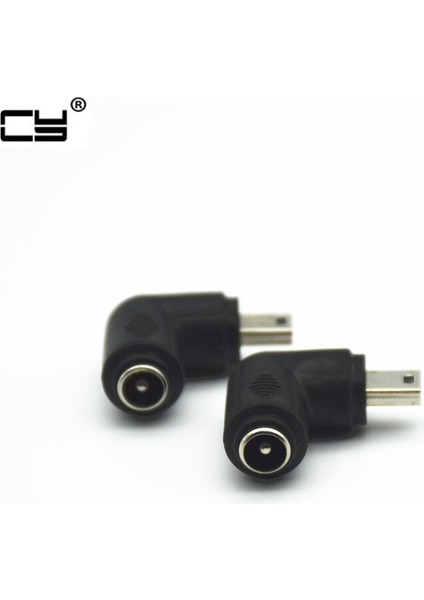 Mini USB 5pin Erkek Dc Güç Jakı 5.5 2.1mm Şarj Şarj Şarj Cihazı Adaptörü Sağ Açılı 90 Derece Tip Adaptör Konektörü (Yurt Dışından)