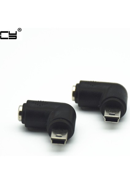 Mini USB 5pin Erkek Dc Güç Jakı 5.5 2.1mm Şarj Şarj Şarj Cihazı Adaptörü Sağ Açılı 90 Derece Tip Adaptör Konektörü (Yurt Dışından)