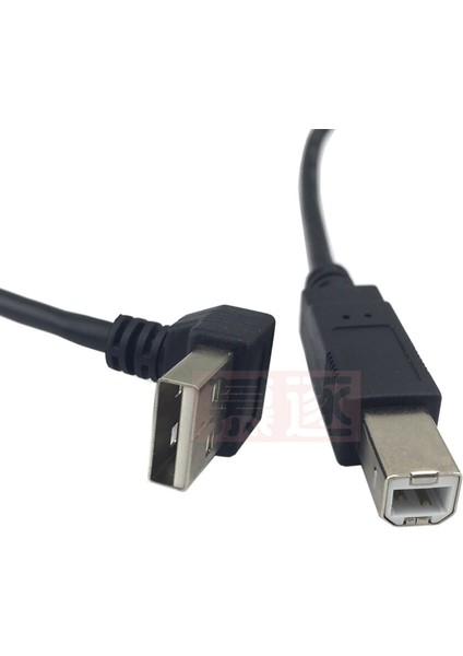 Yukarı Açılı 90 Derece USB 2,0 Konnektör Tipi B Yazıcı Tarayıcı Sabit Diski Için Konnektör Kablosu 20CM Örgü Korumalı (Yurt Dışından) modelleri