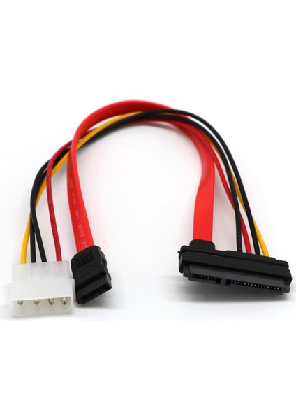 Suppion Molex 30 cm Sata Combo 15 Pin Güç ve 7 Pin Veri Kablosu 4 Pin Molex'ten Seri Ata'ya Kurşun Kablo Molex'ten Sata Güç Adaptörüne (Yurt Dışından)