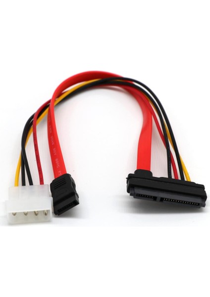 Suppion Molex 30 cm Sata Combo 15 Pin Güç ve 7 Pin Veri Kablosu 4 Pin Molex'ten Seri Ata'ya Kurşun Kablo Molex'ten Sata Güç Adaptörüne (Yurt Dışından)