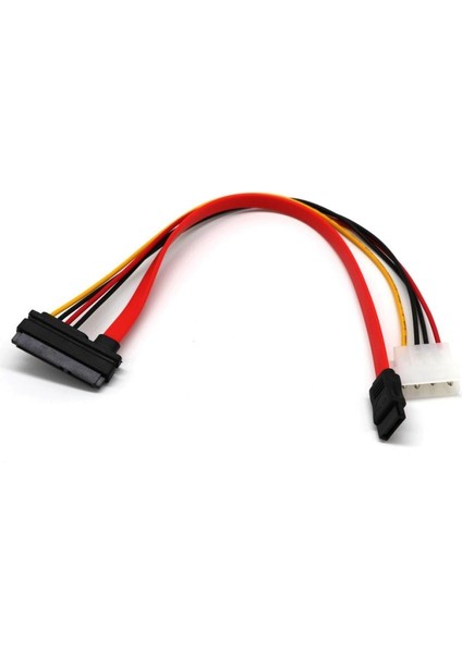 Suppion Molex 30 cm Sata Combo 15 Pin Güç ve 7 Pin Veri Kablosu 4 Pin Molex'ten Seri Ata'ya Kurşun Kablo Molex'ten Sata Güç Adaptörüne (Yurt Dışından)