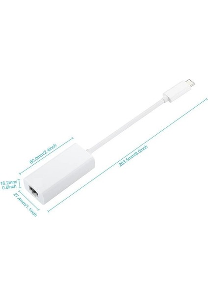 MACBook ve Typec Cihazları Için Usb-C/type-C - RJ45 Ethernet Lan Internet Kablosu Adaptörü B88 (Yurt Dışından) indirimleri